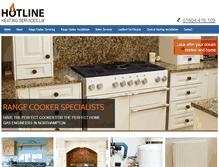 Tablet Screenshot of hotlineheatingservices.com